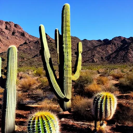 Image similar to god is a cactus in the sonora desert