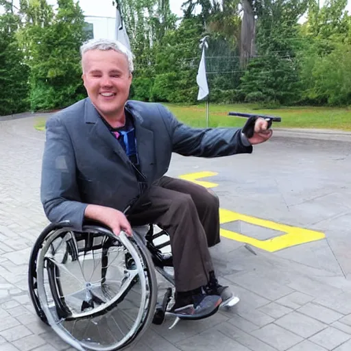 Image similar to wheelchair with rockets