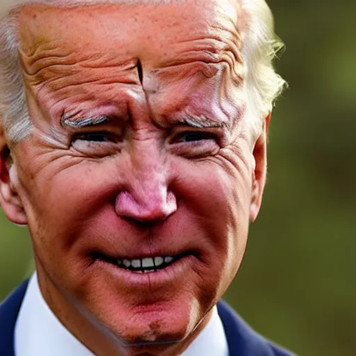 Image similar to joe biden pretending to be donald trump