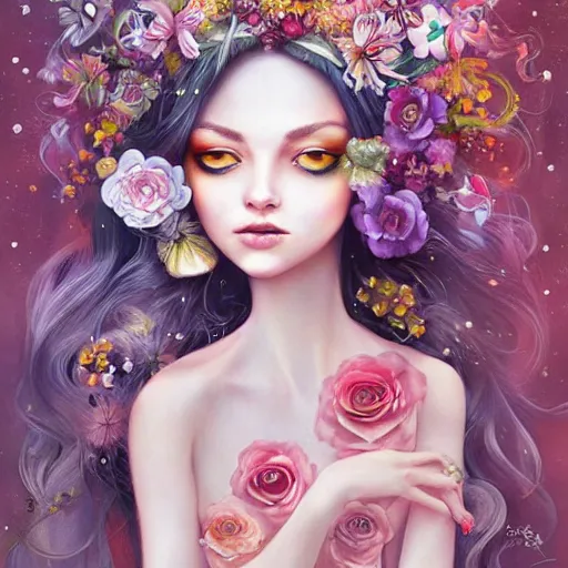 Image similar to flower princess by Anna Dittmann