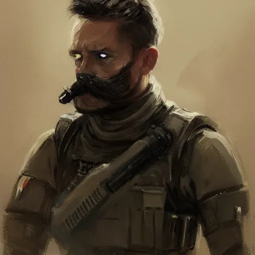 Image similar to portrait of a man by greg rutkowski, british features, short black hair in military style, moustache, perfect military composure, wearing stormtrooper gear, star wars expanded universe, he is about 5 0 years old, highly detailed portrait, digital painting, artstation, concept art, smooth, sharp foccus ilustration, artstation hq