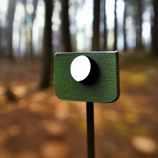 Image similar to office paperclip, paperclip, googly eyes, in the woods, photography, depth of field, 4 k resolution