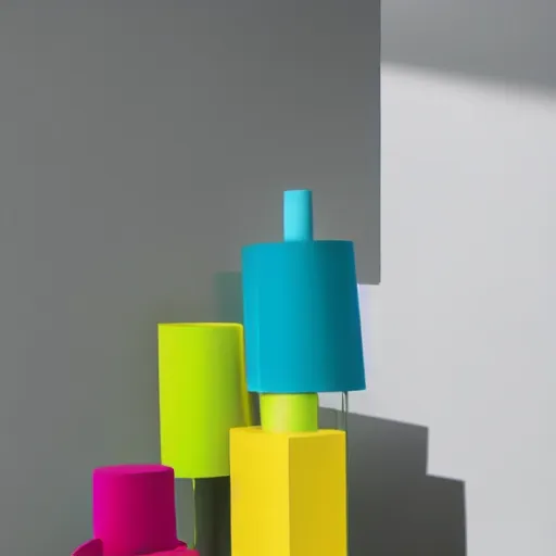 Image similar to hyper casual tower bright colors soft shapes minimalism