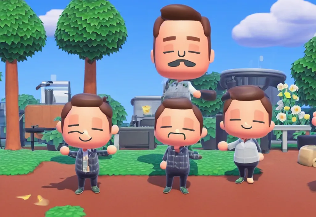 Image similar to elon musk in animal crossing, elon musk in the video game animal crossing, gameplay screenshot, close up, 3 d rendering. unreal engine. amazing likeness. very detailed.