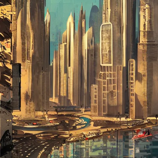 Prompt: gta : dubai, by ivan laliashvili