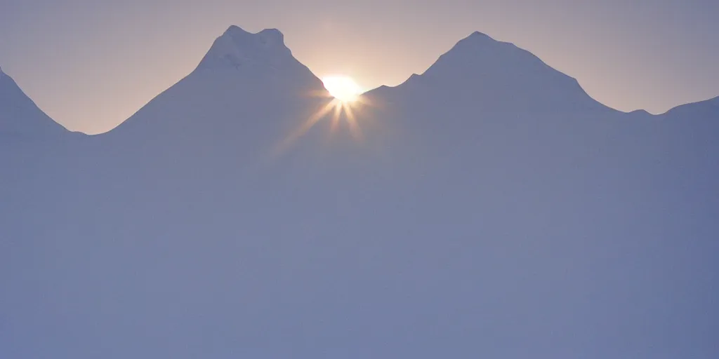 Prompt: a close up of a snow scene with snow mountain evian peak photographed from the foot of the mountain in the alps, in the winter of 1 9 9 7, the sun was rising, a photo by anish kapoor, flickr contest winner, abstract art, national geographic photo, associated press photo, ultra wide len, 8 k, hd