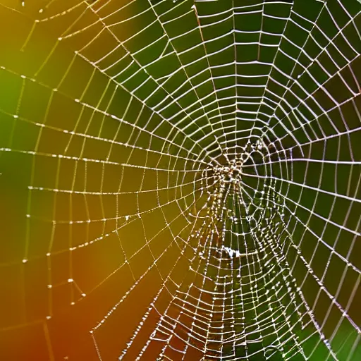 Prompt: An orchard spider. spider web. close-up. nature photography. macrophotography. NIKON D800E + 105mm f/2.8 @ 105mm, ISO 400, 1/1000, f/3.5