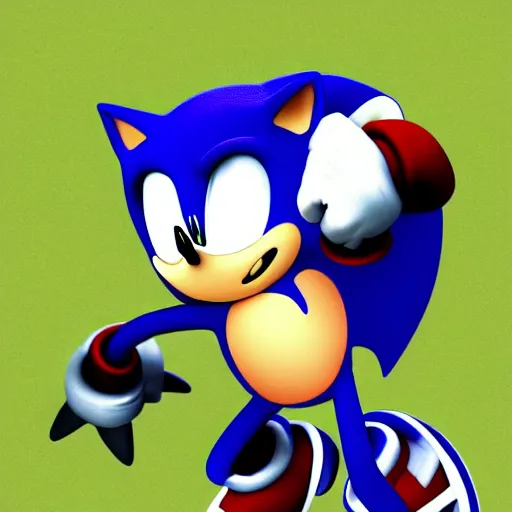 Image similar to sonic with batman head