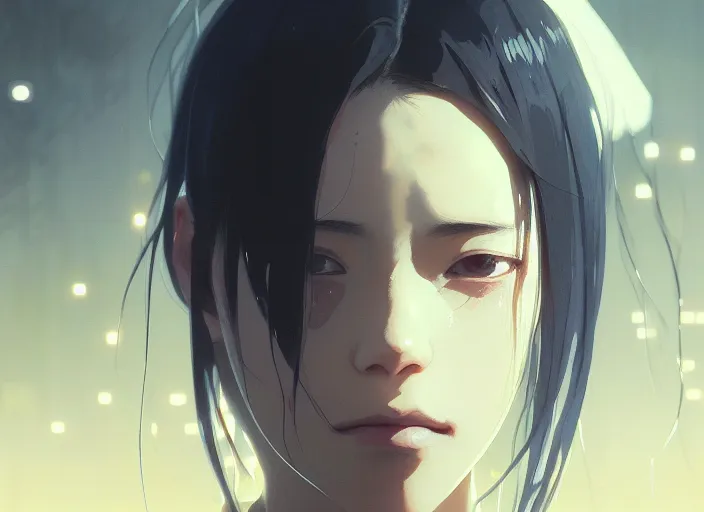 Prompt: a film still portrait of a beautiful crying woman, finely detailed features, closeup of face, cinematic lighting, perfect art, night cyberpunk city, intricate, anime, gapmoe grimdark, artstation, trending on pixiv fanbox, painted by greg rutkowski makoto shinkai takashi takeuchi studio ghibli, akihiko yoshida, 4 k