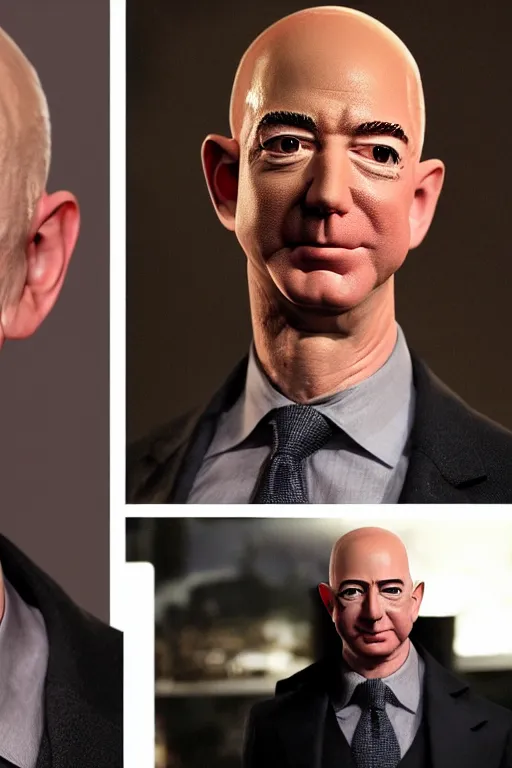 Image similar to jeff bezos as a scary vampire monster, photorealistic, cinematic lighting, highly detailed, very intricate, by guillermo del toro