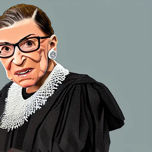 Prompt: ruth bader ginsburg in roblox