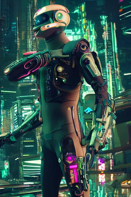 Prompt: futuristic suit inspired by cyberpunk 2 0 7 7, fashion outfit design, intricate, ornate, luxury, hyper detailed, insanely detailed, corona render, octane render, colorful redshift render, 8 k