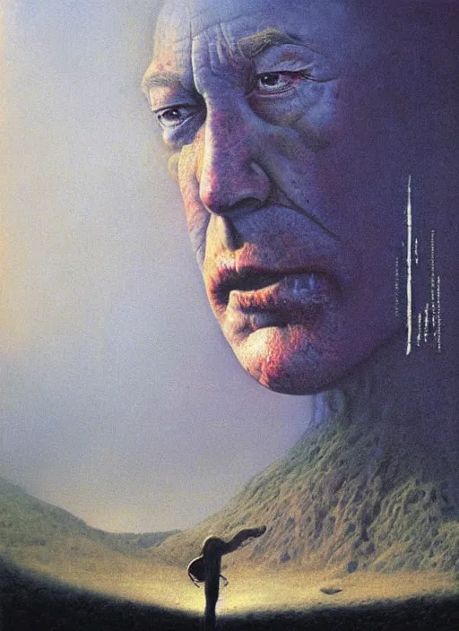 Image similar to alex jones by zdzislaw beksinski and lisa frank