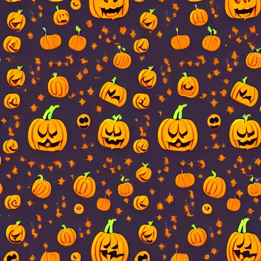 Image similar to seamless pattern of vintage Halloween decorations by John O. Winsch