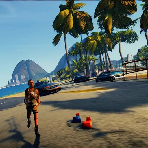Prompt: GTA 6 Rio de Janeiro Gameplay