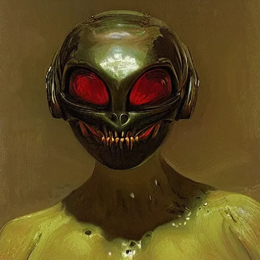 Image similar to alien by ilya repin