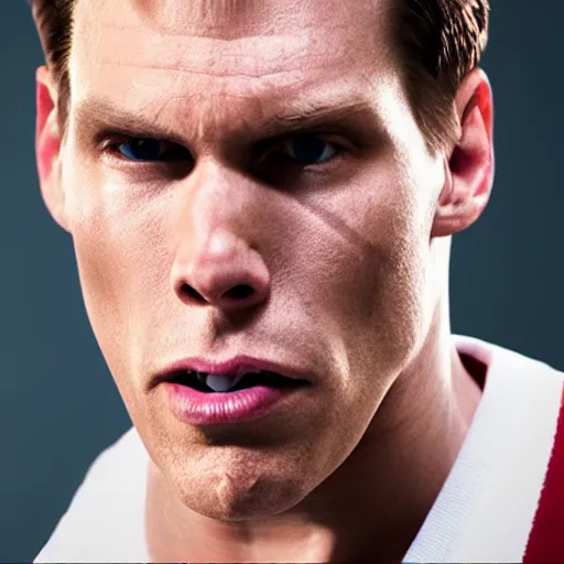 Image similar to Live Action Still of Jerma985 in Bad Boys, real life, hyperrealistic, ultra realistic, realistic, highly detailed, epic, HD quality, 8k resolution, body and headshot, film still