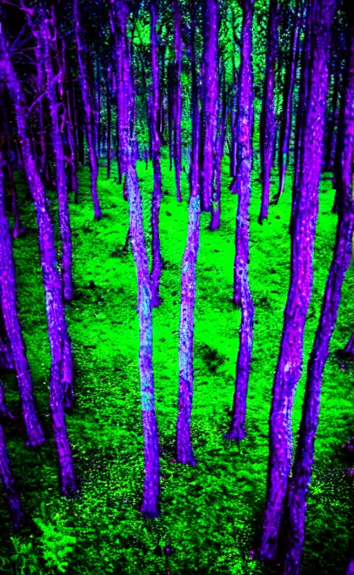 Image similar to trippy psychedelic enchanged forest