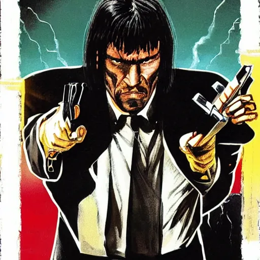 Prompt: pulp fiction : the synder cut