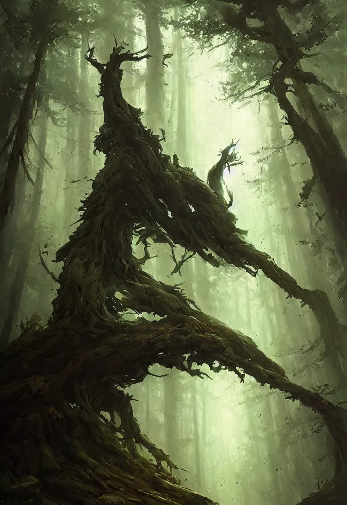 Image similar to Spirit soul of forest, by Greg Rutkowski