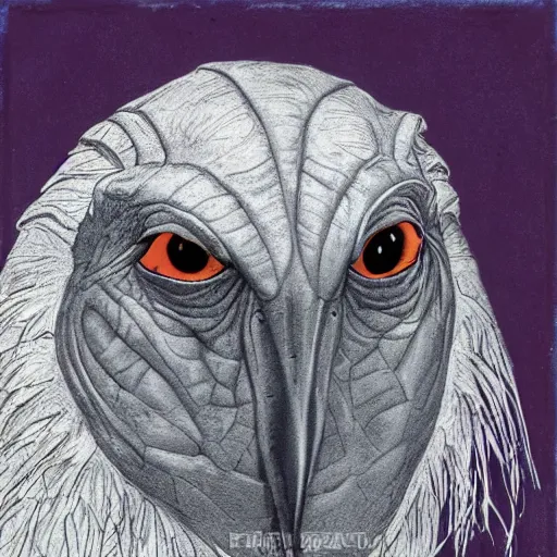 Image similar to portrait of a skeksis