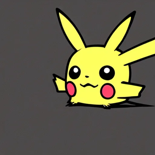 Prompt: a cute pikachu is smiling, anime style
