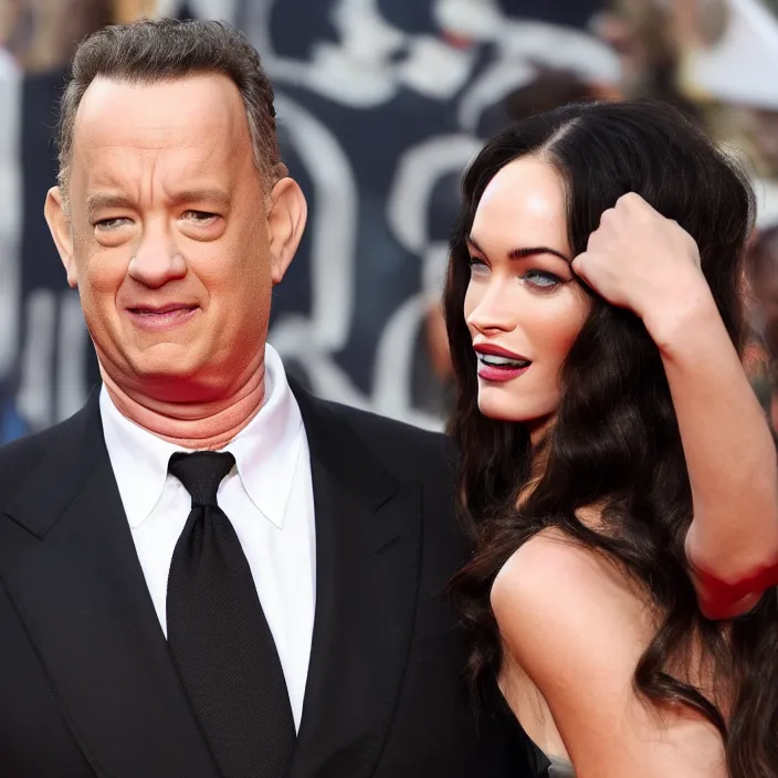 Prompt: tom hanks as megan fox