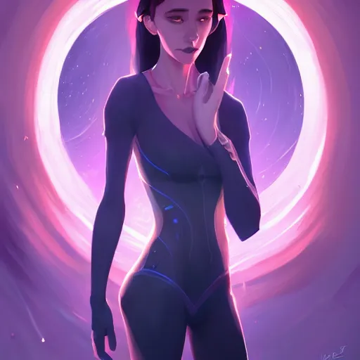 Image similar to a portrait of a beautiful full body Stella Maeve dark magic, art by lois van baarle and loish and ross tran and rossdraws and sam yang and samdoesarts and artgerm, digital art, highly detailed, intricate, sharp focus, Trending on Artstation HQ, deviantart, unreal engine 5, 4K UHD image