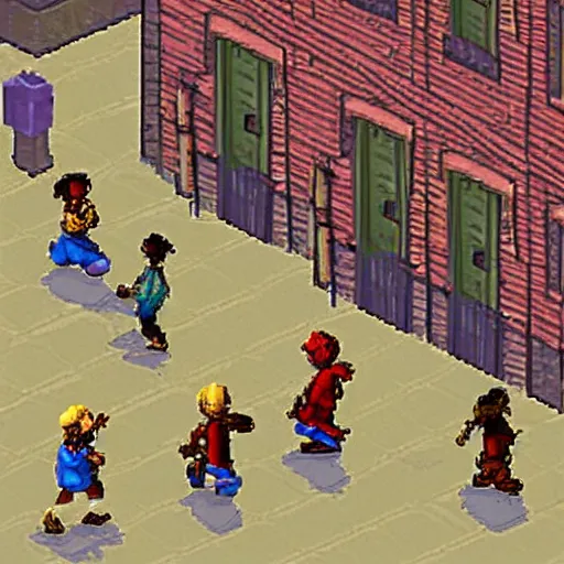 Prompt: Jim Crow in street, ps1, video game, gameplay, retro,