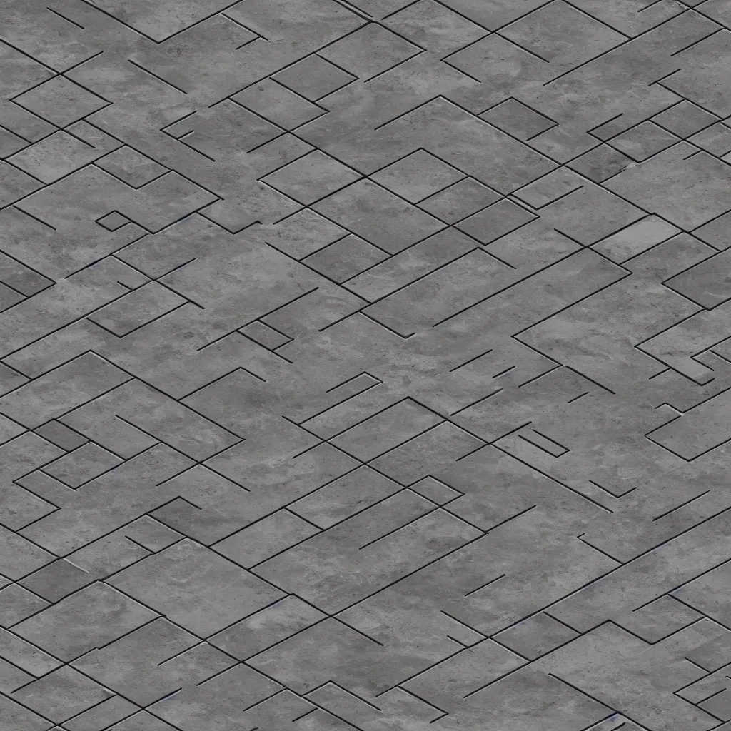 Image similar to dystopian floor tile texture, brutalist, retrofuturism, white and black, clean, highly detailed, trending on artstation, seamless texture