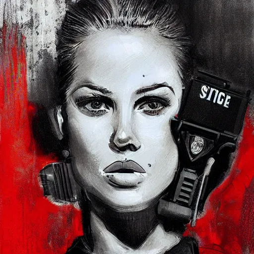 jessica rabbit dressed as swat police officer, highly | Stable ...