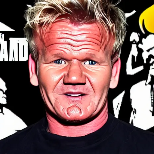 Prompt: Gordon Ramsay as a character in the game League of Legends, with a background based on the game League of Legends, detailed face