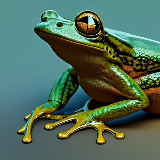 Prompt: god of all frogs, holy frog, mount olympus, artstation, cgsociety, HD render 4k