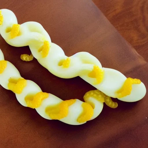 Image similar to deviled egg snake