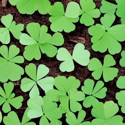 Prompt: a clover with millions of leafes