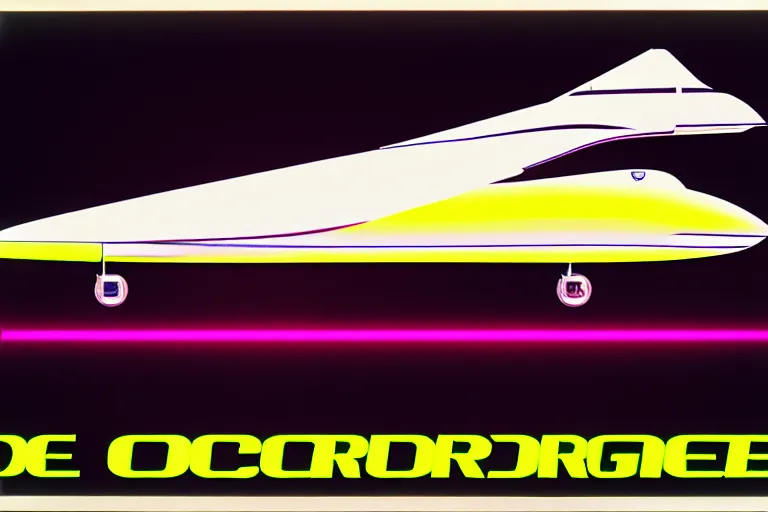 Image similar to stylized poster of the concorde concept, thick neon lights, ektachrome photograph, volumetric lighting, f 8 aperture, cinematic eastman 5 3 8 4 film