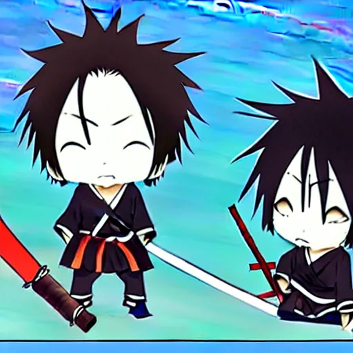 Image similar to uguu uwu chibi samurai Champloo