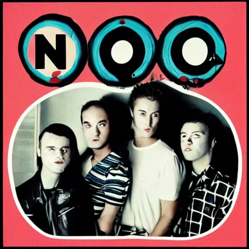 Image similar to album cover of a pop group named no problemo, album cover art, album cover