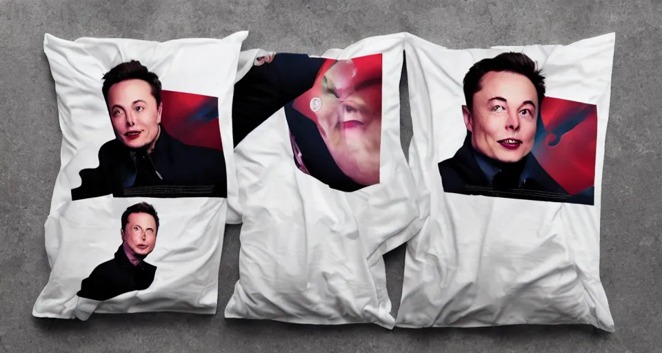 Prompt: elon musk dakimakura advertisement, best selling on etsy