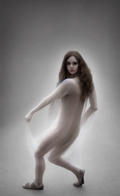 Image similar to a long shot photo of a translucent woman, invisible, streets, ghost, creepy, horror, scary, stressful, caucasian, feminine, nighttime, daytime, glow up, realistic, 8 k, hdr, extremely detailed