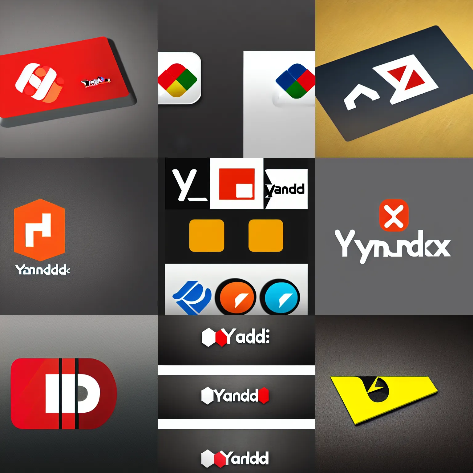 Prompt: new logo design for yandex it company. from top 1 0 company logo designs