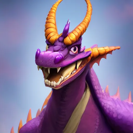 Prompt: figment the purple dragon from disney as a anthropomorphic human, furry, realistic, 4 k photo, beautiful, award winning, 4 k, greg rutkowski