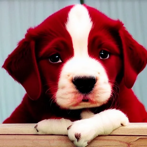 Image similar to adorable crimson puppy