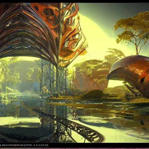 Image similar to cryengine render by android jones, syd mead, tim white and john stephens