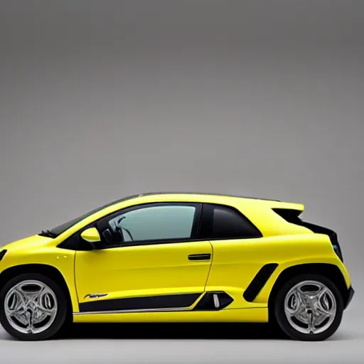 Prompt: a Lamborghini Twingo, studio photo