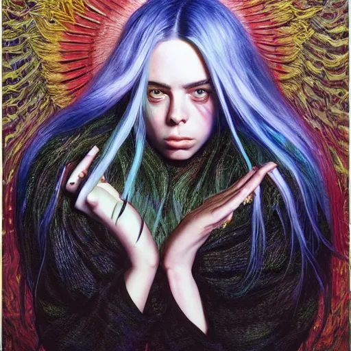 Image similar to Billie Eilish, by Mark Brooks, by Donato Giancola, by Victor Nizovtsev, by Gabriel Dawe