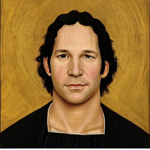 Prompt: paul rudd, medieval painting, detailed