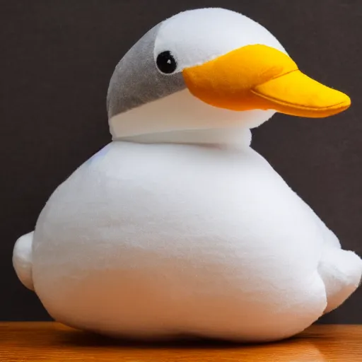 Prompt: a very beautiful design for a stuffed duck plushie, 4 k resolution
