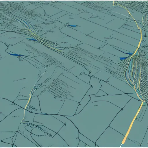 Prompt: surveying map