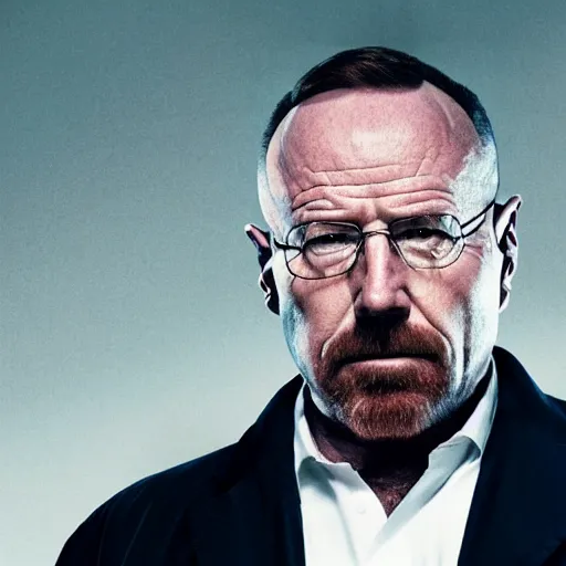 Image similar to Live Action Still of Alex Jones dressed as and playing Walter White in Breaking Bad, real life, hyperrealistic, ultra realistic, realistic, highly detailed, epic, HD quality, 8k resolution, body and headshot, film still